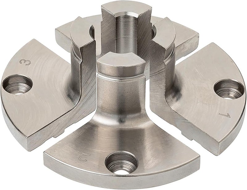 BMTURNING Extended Dovetail Pin Jaws 25 mm for Woodturning Lathe Chucks,Extended spigots for narrow workpieces, Dovetail-shaped spigot ends for small bowls, Compatible with Super NOVA 2, G3. - Image 1